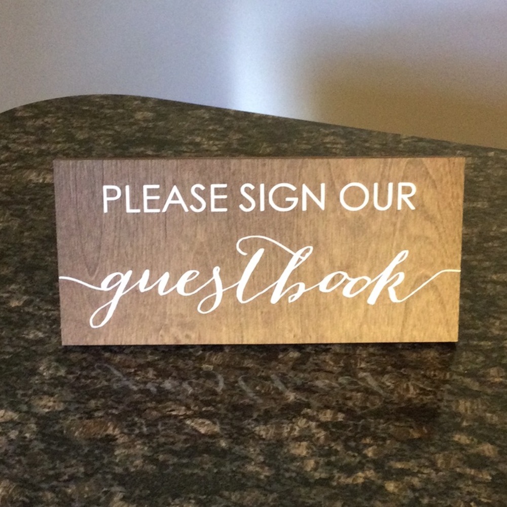 “Please Sign Our Guestbook” Sign